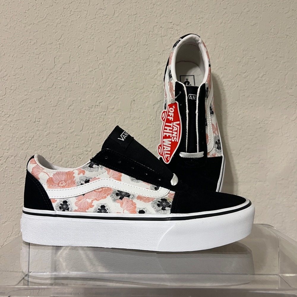 Vans Old Skool California Poppy Floral Sneakers Women's Size 9.5 VN0A38G1QC9